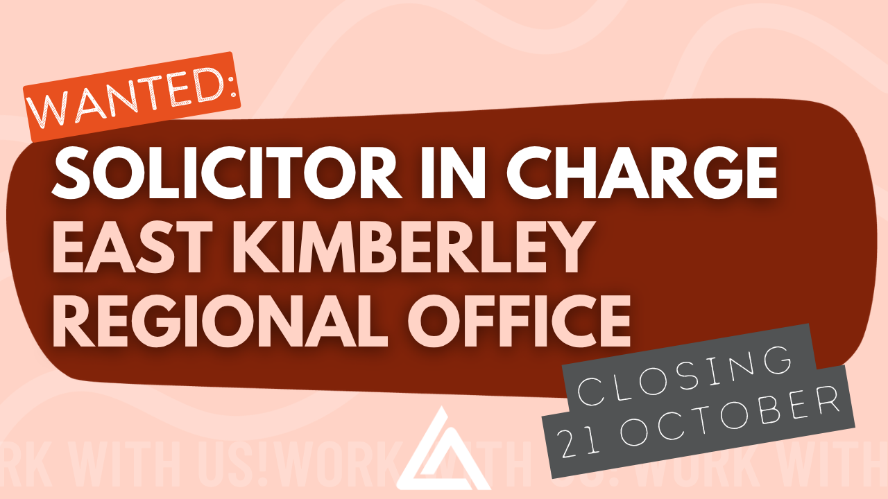 Wanted: SIC E Kimberley. Closing 21 Oct