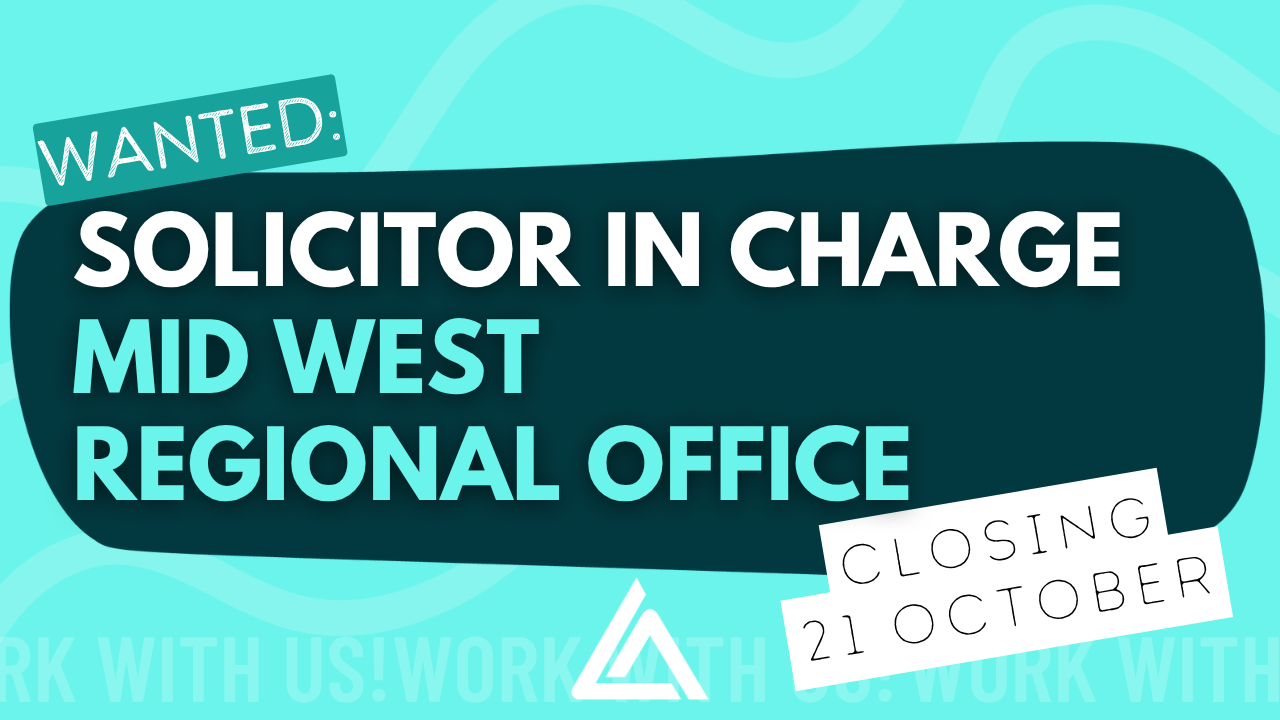 Wanted: SIC Mid West. Closing 21 Oct