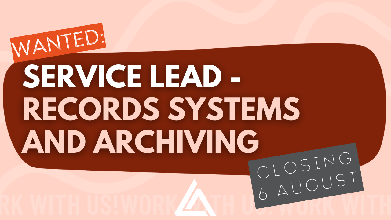 wanted: Service lead. Closing 6 August.
