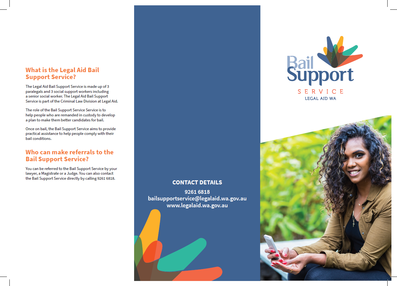 Thumbnail of Bail Support Service brochure for clients