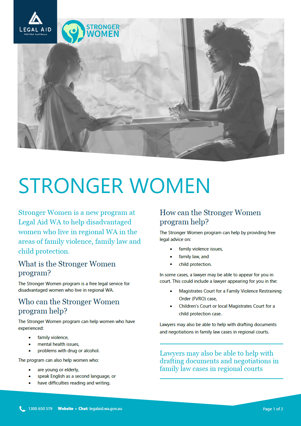 Thumbnail of Stronger Women fact sheet